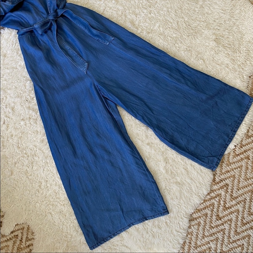 Universal Thread | Chambray Wide-Leg Jumpsuit - Picture 7 of 8